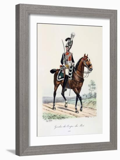 Gardes-Du-Corps De Roi, 1815-Eugene Titeux-Framed Giclee Print