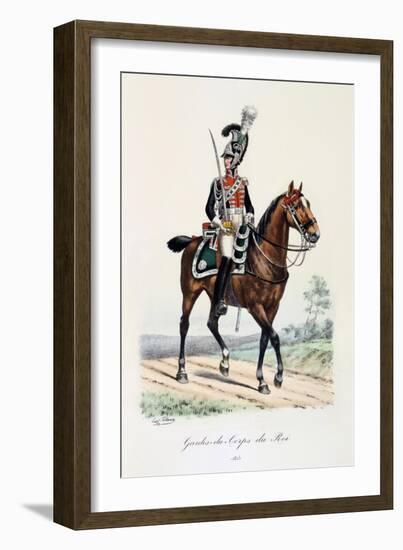 Gardes-Du-Corps De Roi, 1815-Eugene Titeux-Framed Giclee Print