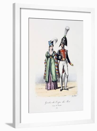 Gardes-Du-Corps De Roi, Tenue De Socièté, 1814-Eugene Titeux-Framed Giclee Print