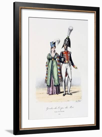 Gardes-Du-Corps De Roi, Tenue De Socièté, 1814-Eugene Titeux-Framed Giclee Print