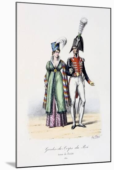 Gardes-Du-Corps De Roi, Tenue De Socièté, 1814-Eugene Titeux-Mounted Giclee Print