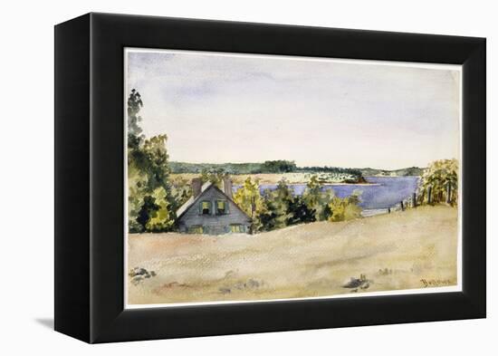 Gardiner's Bay from Sag Harbor, 1899 (Watercolour on Paper)-George Wesley Bellows-Framed Premier Image Canvas