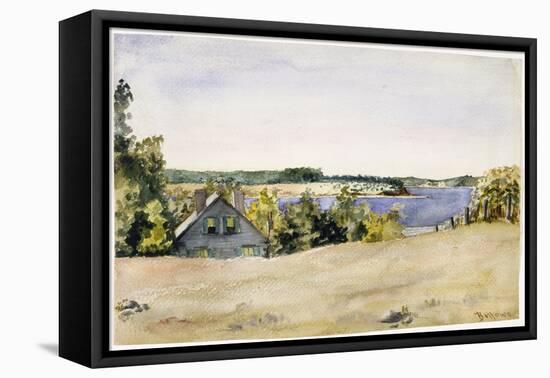 Gardiner's Bay from Sag Harbor, 1899 (Watercolour on Paper)-George Wesley Bellows-Framed Premier Image Canvas