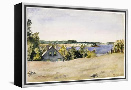 Gardiner's Bay from Sag Harbor, 1899 (Watercolour on Paper)-George Wesley Bellows-Framed Premier Image Canvas