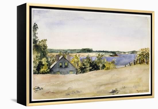 Gardiner's Bay from Sag Harbor, 1899 (Watercolour on Paper)-George Wesley Bellows-Framed Premier Image Canvas