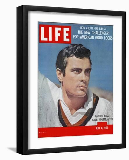 Gardner McKay: Actor, Athlete, Artist, July 6, 1959-Allan Grant-Framed Photographic Print