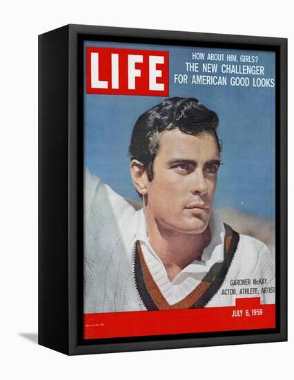 Gardner McKay: Actor, Athlete, Artist, July 6, 1959-Allan Grant-Framed Premier Image Canvas