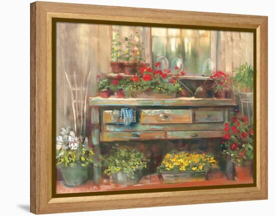 Gardners Table-Carol Rowan-Framed Stretched Canvas