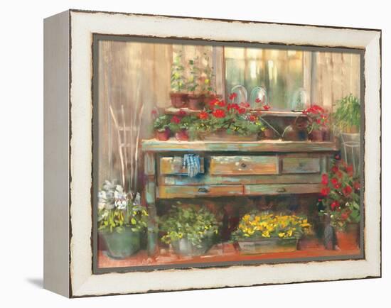 Gardners Table-Carol Rowan-Framed Stretched Canvas