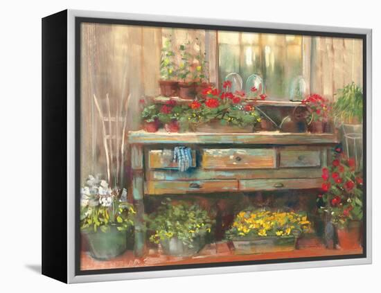 Gardners Table-Carol Rowan-Framed Stretched Canvas