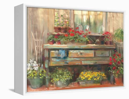 Gardners Table-Carol Rowan-Framed Stretched Canvas