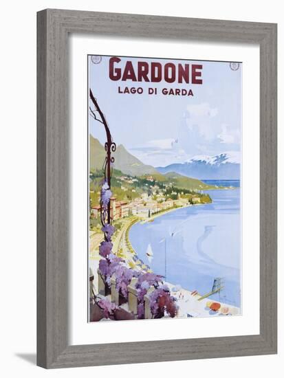 Gardone Lago Di Garda Poster-null-Framed Giclee Print