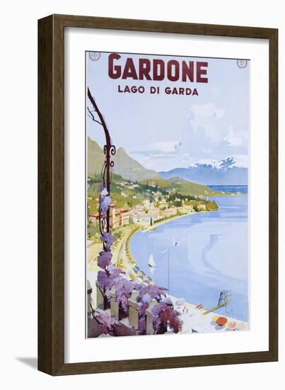 Gardone Lago Di Garda Poster-null-Framed Giclee Print