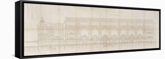 Gare d'Orsay (Paris) : coupe longitudinale-Victor Laloux-Framed Premier Image Canvas