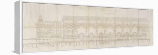 Gare d'Orsay (Paris) : coupe longitudinale-Victor Laloux-Framed Premier Image Canvas