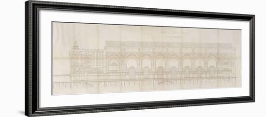 Gare d'Orsay (Paris) : coupe longitudinale-Victor Laloux-Framed Giclee Print