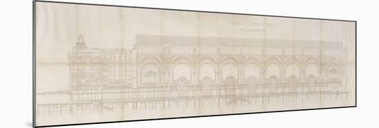 Gare d'Orsay (Paris) : coupe longitudinale-Victor Laloux-Mounted Giclee Print