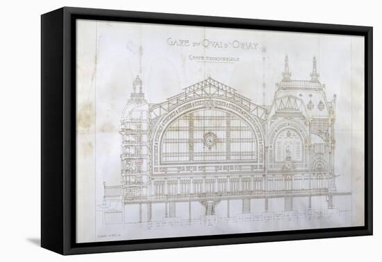 Gare d'Orsay (Paris) : coupe transversale-Victor Laloux-Framed Premier Image Canvas