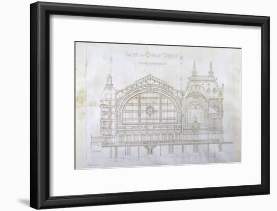Gare d'Orsay (Paris) : coupe transversale-Victor Laloux-Framed Giclee Print
