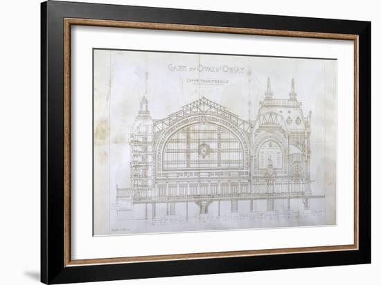 Gare d'Orsay (Paris) : coupe transversale-Victor Laloux-Framed Giclee Print