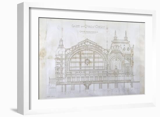 Gare d'Orsay (Paris) : coupe transversale-Victor Laloux-Framed Giclee Print