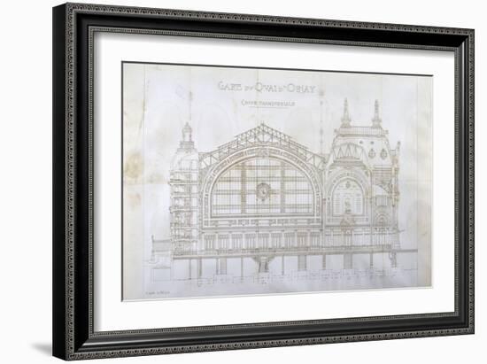 Gare d'Orsay (Paris) : coupe transversale-Victor Laloux-Framed Giclee Print