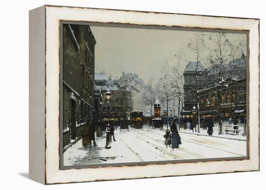 Gare Du Nord, Paris-Eugene Galien-Laloue-Framed Premier Image Canvas