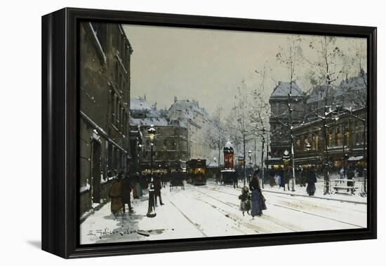 Gare Du Nord, Paris-Eugene Galien-Laloue-Framed Premier Image Canvas