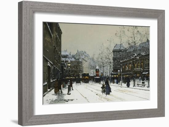 Gare Du Nord, Paris-Eugene Galien-Laloue-Framed Giclee Print