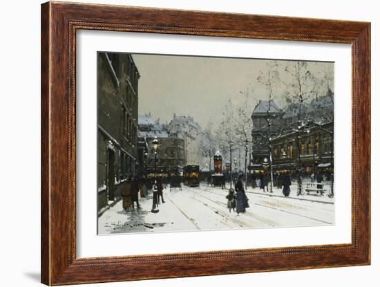 Gare Du Nord, Paris-Eugene Galien-Laloue-Framed Giclee Print