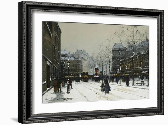 Gare Du Nord, Paris-Eugene Galien-Laloue-Framed Giclee Print