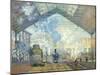 Gare Saint Lazare, Paris, 1877-Claude Monet-Mounted Giclee Print