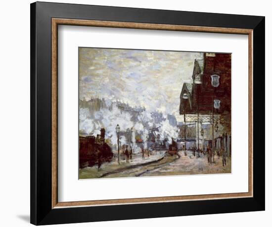 Gare Saint-Lazare, Paris, 1877-Claude Monet-Framed Giclee Print