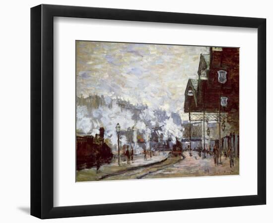 Gare Saint-Lazare, Paris, 1877-Claude Monet-Framed Giclee Print