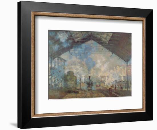 Gare Saint-Lazare-Claude Monet-Framed Art Print