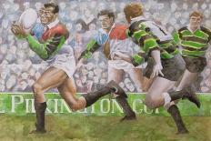 Rugby Match: Llanelli v Swansea, Line Out, 1992-Gareth Lloyd Ball-Giclee Print