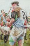 Rugby Match: Llanelli v Swansea, Line Out, 1992-Gareth Lloyd Ball-Giclee Print