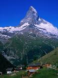 Matterhorn Towering Above Hamlet of Findeln, Valais, Switzerland-Gareth McCormack-Photographic Print