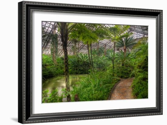 Garfield Park Conservatory Pond And Path Chicago-Steve Gadomski-Framed Photographic Print