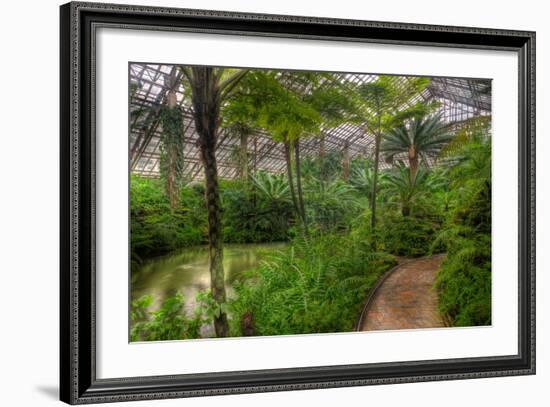 Garfield Park Conservatory Pond And Path Chicago-Steve Gadomski-Framed Photographic Print