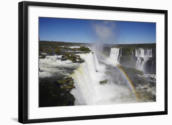 Garganta do Diablo Falls at Iguacu Falls, Iguacu Nat'l Pk, UNESCO Site, Parana, Brazil-Ian Trower-Framed Photographic Print