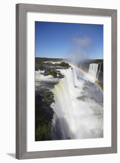 Garganta do Diablo Falls at Iguacu Falls, Iguacu Nat'l Pk, UNESCO Site, Parana, Brazil-Ian Trower-Framed Photographic Print