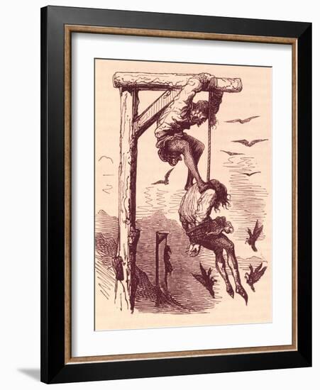 Gargantua and Pantagruel-Gustave Doré-Framed Art Print