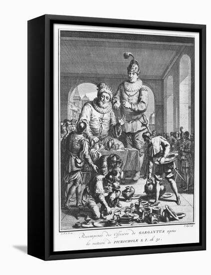 Gargantua Rewarding Officers after the Victory of Picrochole from 'The Life of Gargantua and Pantag-Pierre Tanje-Framed Premier Image Canvas