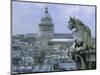 Gargoyle Looking Toward the Pantheon-Michel Setboun-Mounted Photographic Print