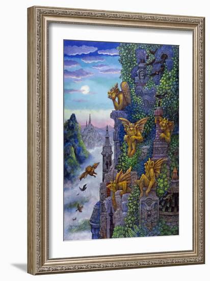 Gargoyle's Twilight-Bill Bell-Framed Giclee Print