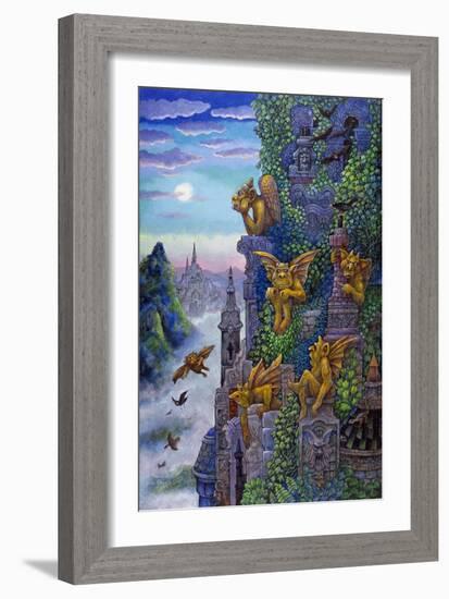 Gargoyle's Twilight-Bill Bell-Framed Giclee Print