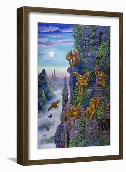 Gargoyle's Twilight-Bill Bell-Framed Giclee Print