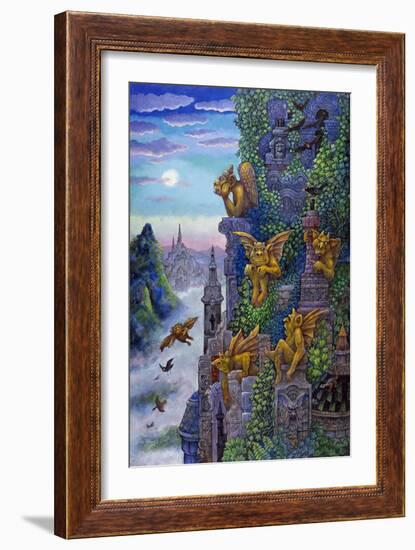 Gargoyle's Twilight-Bill Bell-Framed Giclee Print