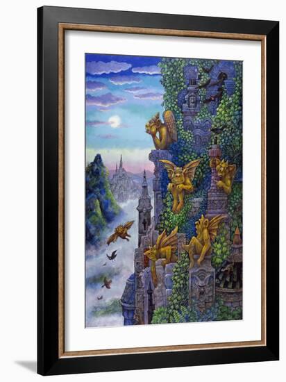 Gargoyle's Twilight-Bill Bell-Framed Giclee Print